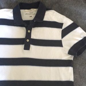 H&M - Dark Blue & White striped Polo